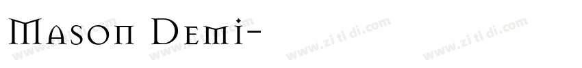 Mason Demi字体转换